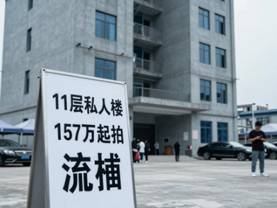 南宁马山县157万起拍11层私人楼流拍，原是黑户惹的祸