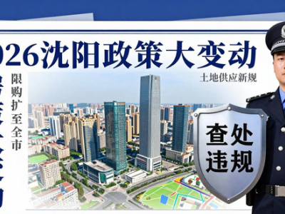 2026沈阳房产政策大变动！限购扩至全市，土地供应有新规