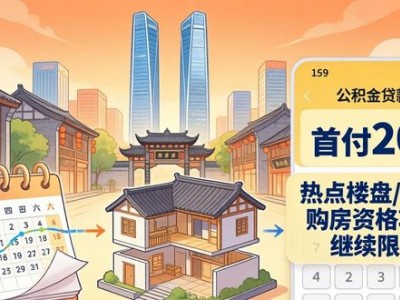 成都房产新政：分批取消限售，公积金二套房首付降至 20%