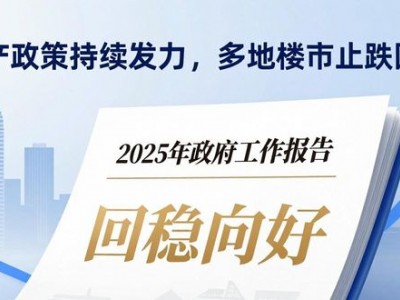 房产政策持续发力，多地楼市止跌回稳