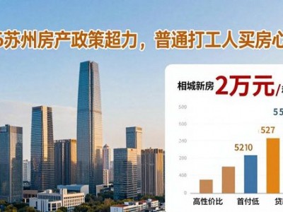 2026苏州房产政策给力，普通打工人买房心动了