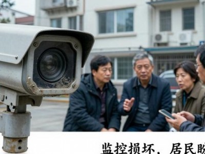 浦东新区金燕家苑监控多年损坏，居民盼统一更新