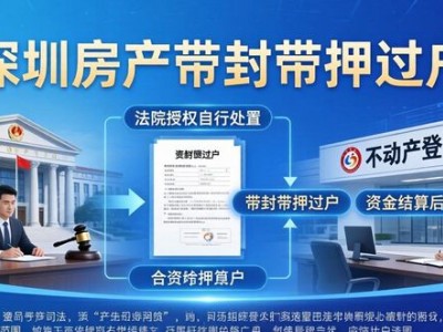 深圳房产带封带押过户，最快8天搞定