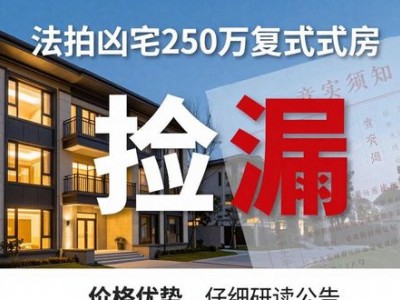 法拍凶宅价格够低就有人买，250万复式房等你捡漏