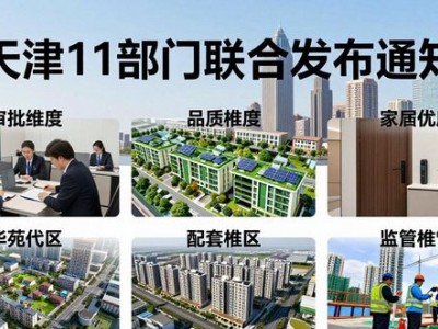 天津11部门联合发布通知，优化房地产供给促进住房消费