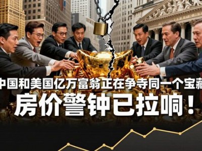 中国和美国亿万富翁正在争夺同一个宝藏！房价警钟已拉响！