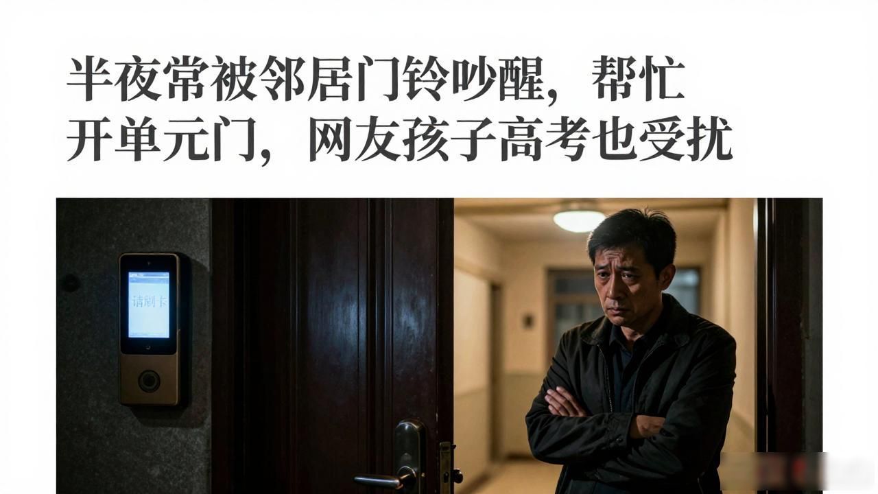 _邻居半夜按门铃该不该给开门_半夜邻居按单元门铃