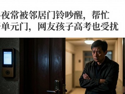 半夜常被邻居门铃吵醒帮忙开单元门，网友孩子高考也受扰