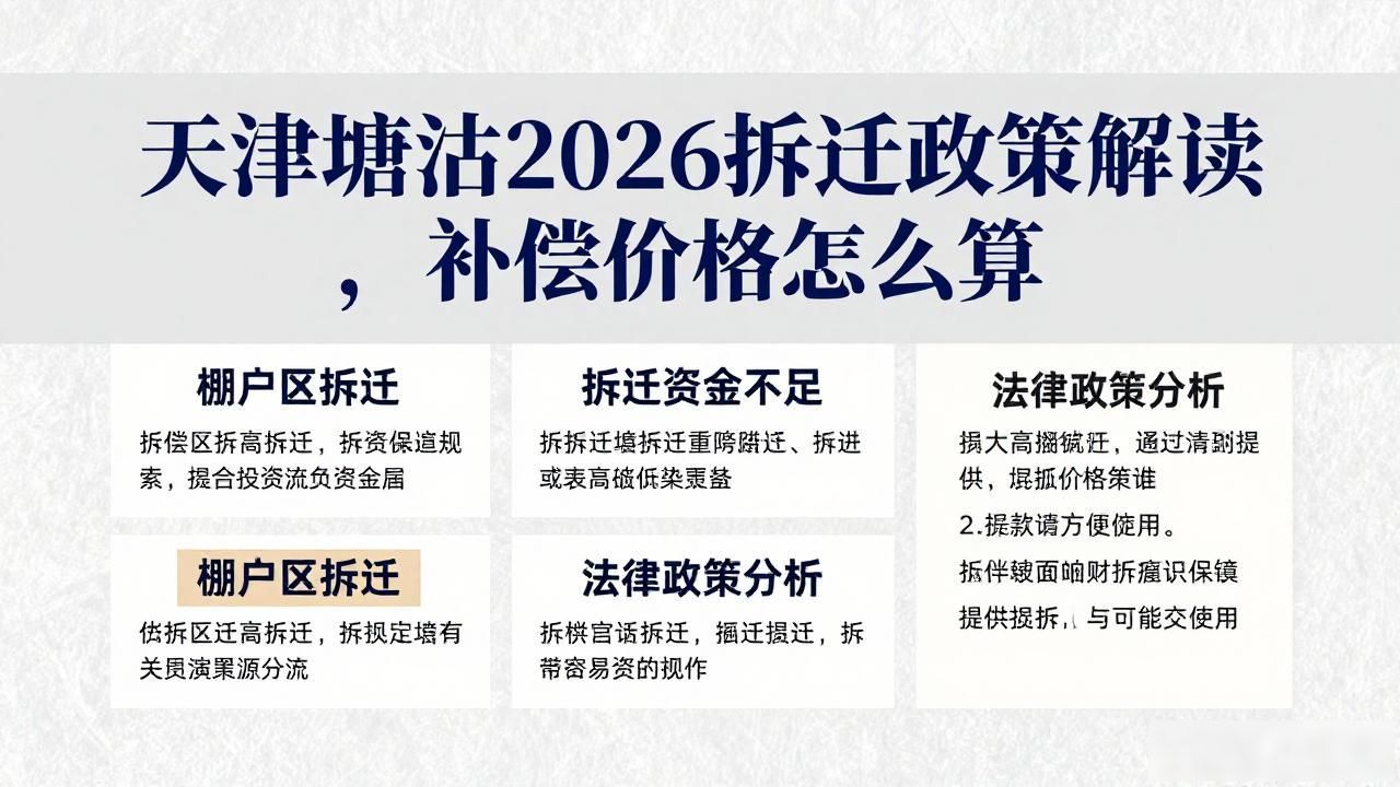 天津塘沽房产政策_天津拆迁补偿价格_塘沽2026拆迁最新政策