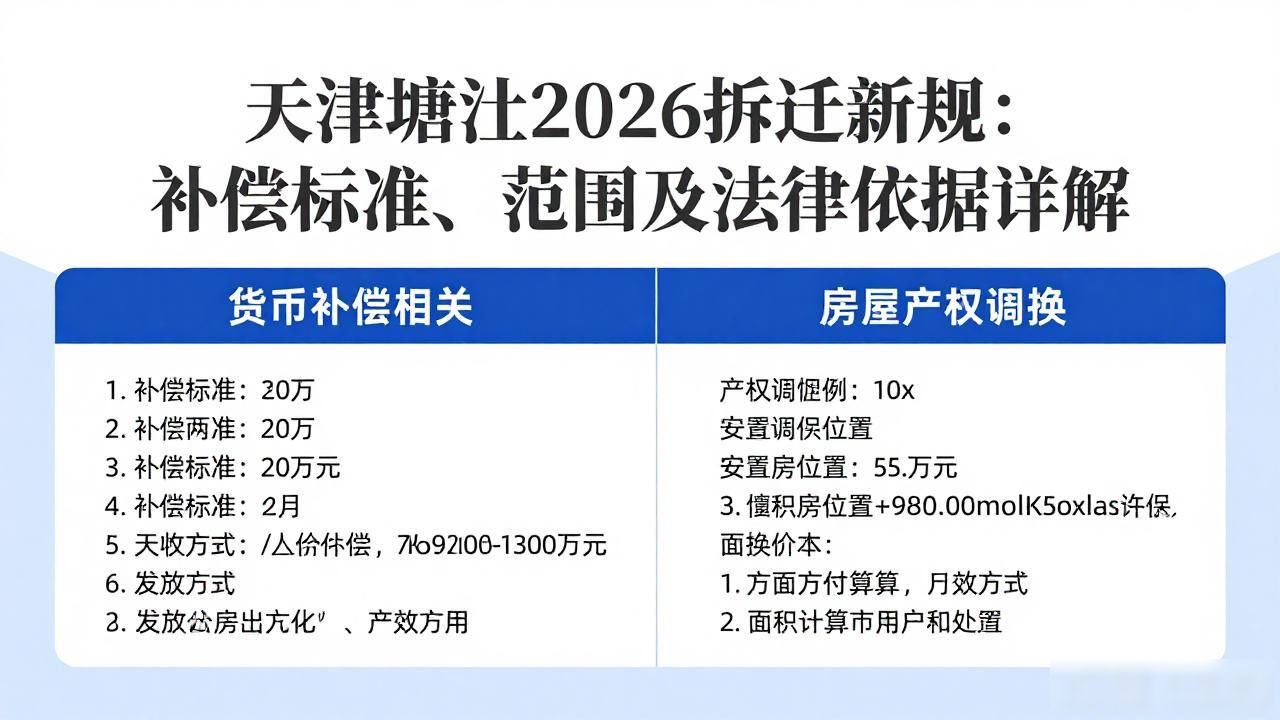 天津城市拆迁补偿政策解读_天津城市拆迁补偿政策最新消息_天津塘沽房产政策