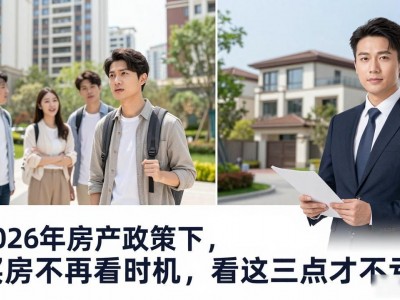2026年房产政策下，买房不再看时机，看这三点才不亏