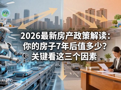 2026最新房产政策解读：你的房子7年后值多少？关键看这三个因素
