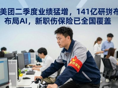 美团二季度业绩猛增，141亿研发布局AI，新职伤保险已全国覆盖