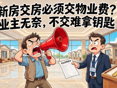 新房交房必须交物业费？业主无奈，不交难拿钥匙