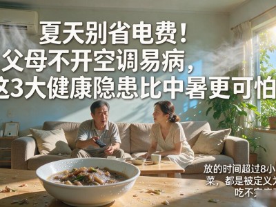 夏天别省电费！父母不开空调易病，这3大健康隐患比中暑更可怕